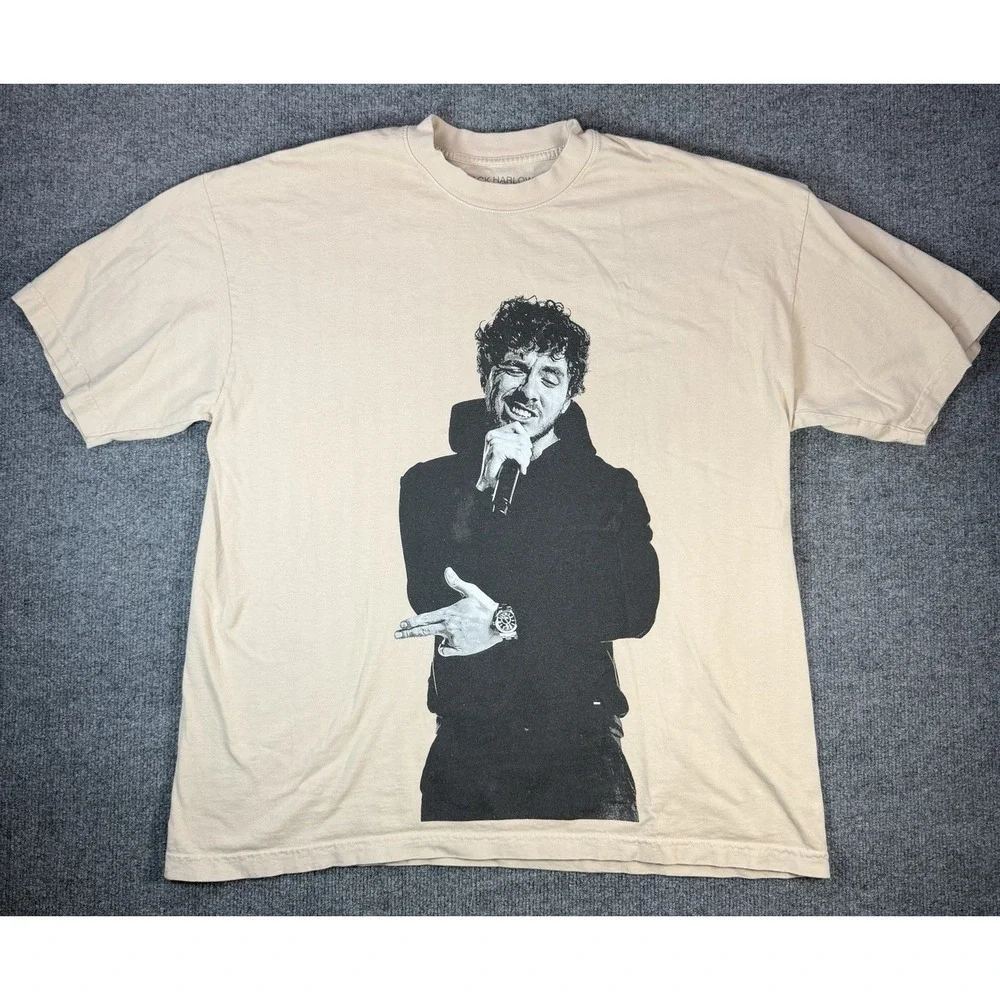 Jack Harlow Come Home The Kids Miss You Tour T Shirt XL Cream Rap Concert